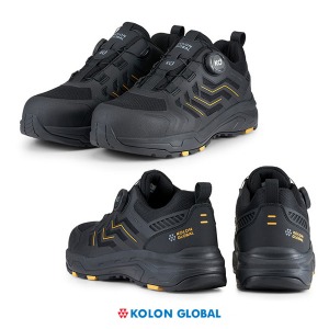 코오롱 글로벌 안전화 KS-401D 블랙 4인치 다이얼 작업화 현장화 공사장 신발