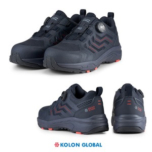 코오롱 글로벌 안전화 KS-401D 네이비 4인치 다이얼 작업화 현장화 공사장 신발